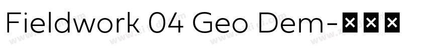 Fieldwork 04 Geo Dem字体转换 Fieldwork 04 Geo Dem字体转换
